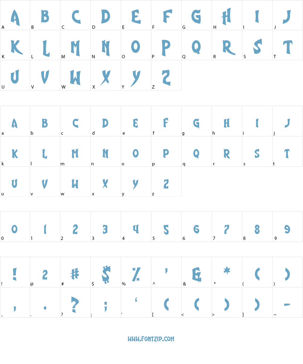 Shiny Eyes Font Character